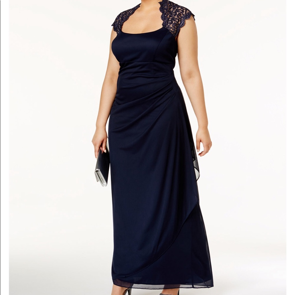 Navy Blue semi formal dress